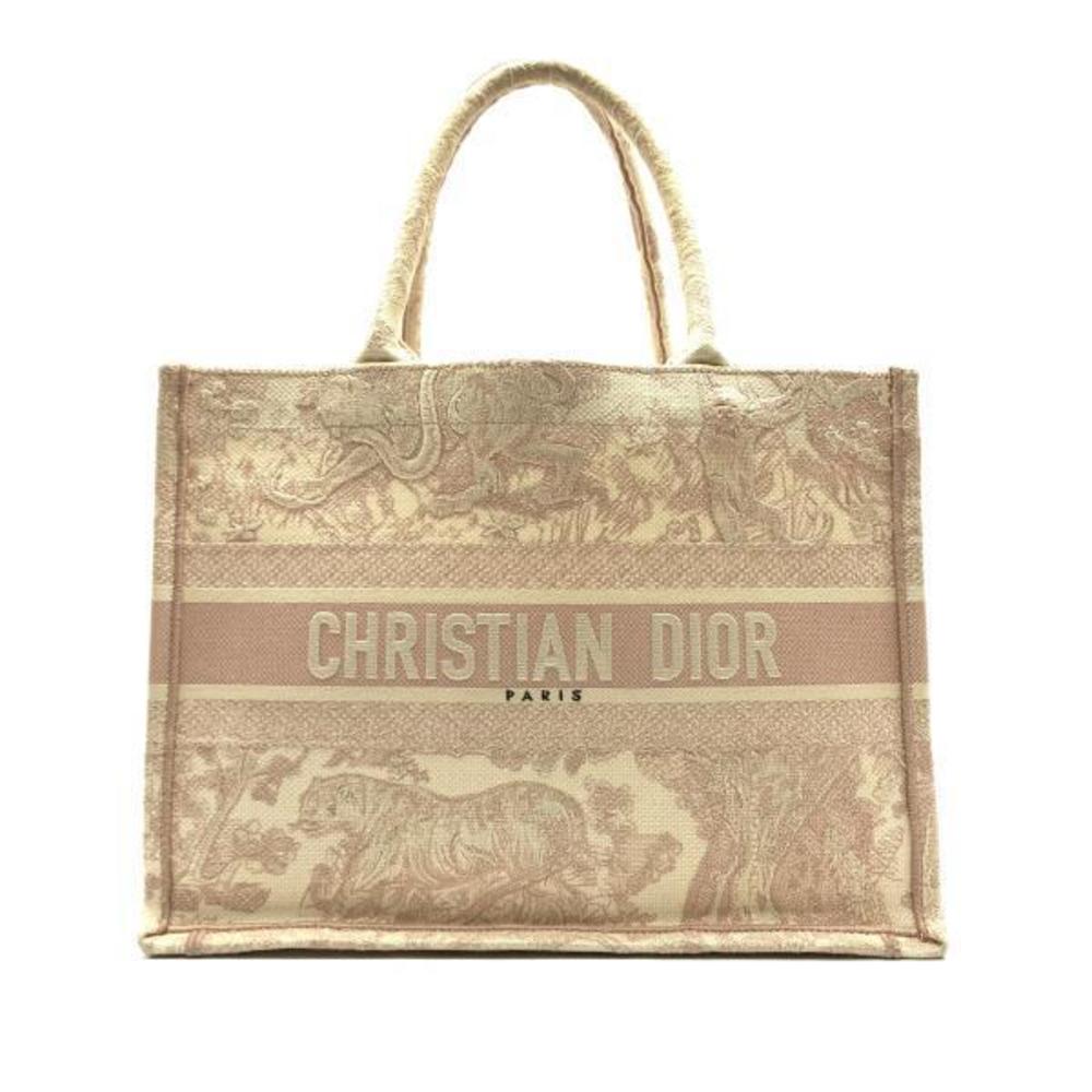Dior Book Tote Bag Toile De Jouy Pink